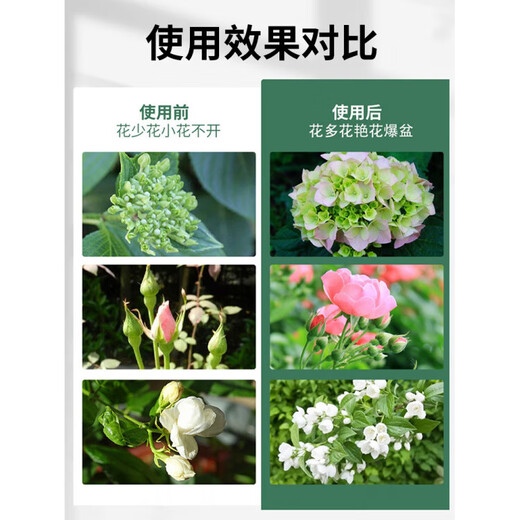 YWZR Potassium Dihydrogen Phosphate Fertilizer Flower Special Agricultural Plant Potted Flower-promoting Phosphorus Potassium Fertilizer Water-soluble Foliar Fertilizer Potassium Dihydrogen Phosphate 500g 4 cans Free Rooting Liquid + Vitality + Rooting Powder