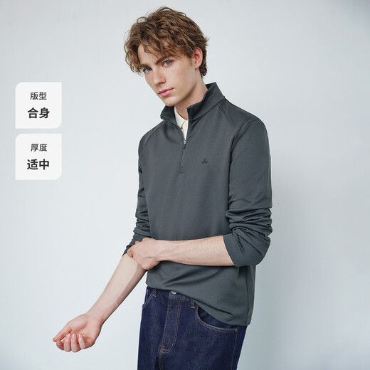 Navigare star's same Italian dinghy 25 new men's half open collar brushed sweatshirt inner top 1135845304