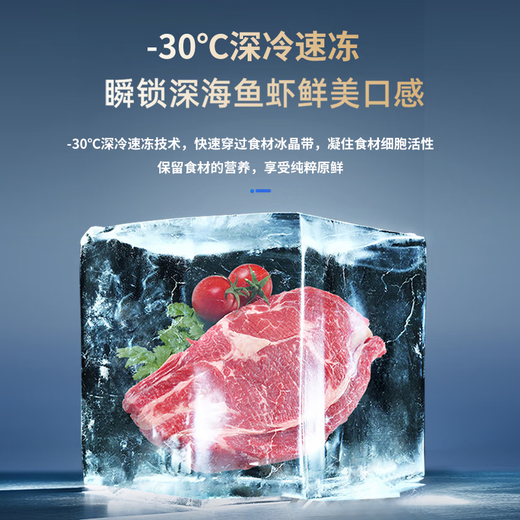 Snowflake Freezer Commercial Large Capacity Full Freezer Household Horizontal Refrigerator and Freezer Dual-purpose Single Temperature Dual Temperature Freezer Ice Cream Display Cabinet Quick Freezer 768 Single Temperature Ultra Digital Display Version | First Class Energy Efficiency | Frost Reduction 95%