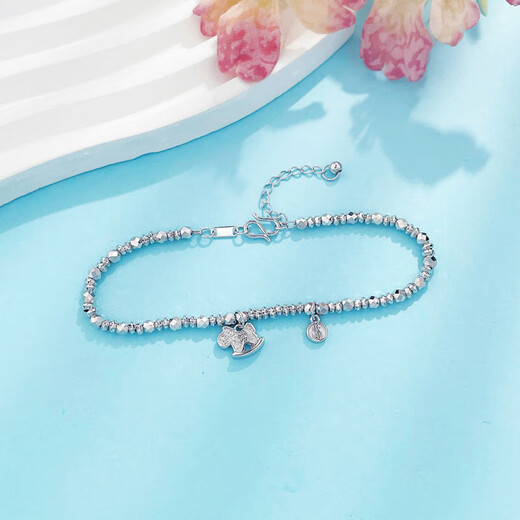 CHINA GOLD platinum bracelet pt950 abacus beads as birthday gift for girlfriend, about 7.78g