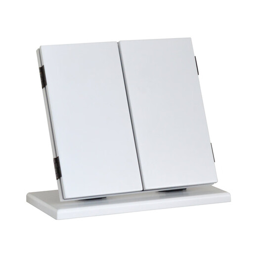 Ins makeup mirror creative makeup mirror Chinese style personalized mirror folding antique wood red walnut color without light