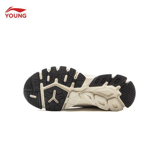 Li Ning children's shoes, children's cotton shoes, men's and women's warm 2 plus velvet warm shock-absorbing rebound high-top sports shoes YKCV172 silver birch gray/crown blue/black-35 34