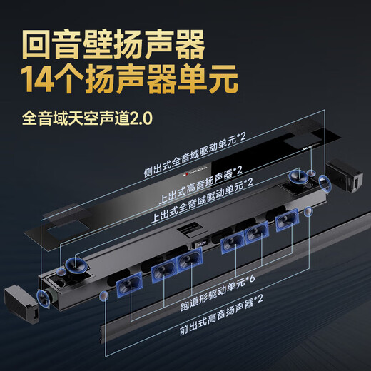 SANSUI Home Theater Audio Home KTV Karaoke Combination Set Home Living Room Wireless Surround Stereo Bluetooth Wall Mount Speaker 99G Echo Wall 7.2.4 99E (11.2.4) Dolby Atmos Ultimate Edition