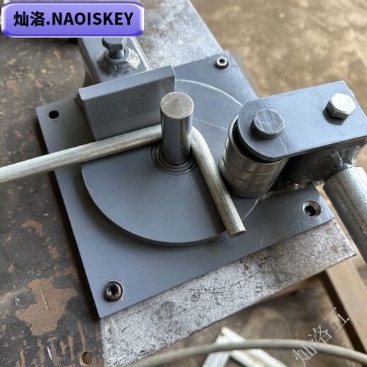 NAOISKEY small manual steel bar bending machine construction threaded steel bar bending machine hoop bending machine flat iron bending hand plate construction site labor-saving king thickened Duluo shaft center column with bearing protection sleeve