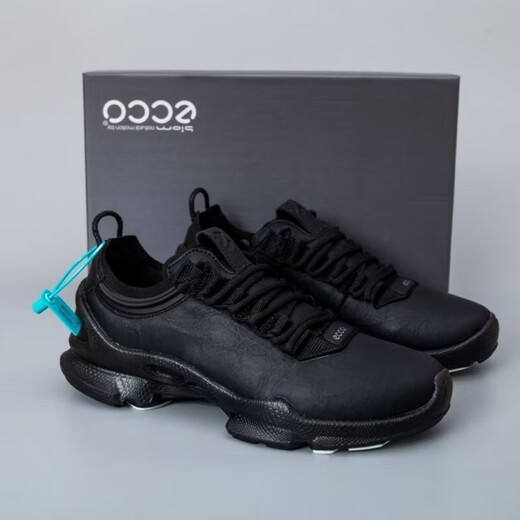 Aibu ECCO business men's shoes new casual trail versatile lightweight outdoor classic shoes 25th anniversary edition black 40