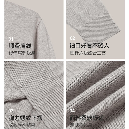 Made in Tokyo, machine washable, warm sweater, men's round neck sweater, soft base wool sweater, black M