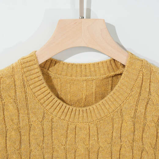 Big brand replacement knitted round neck wool sweater 100 sheep wool top jacquard casual long sleeve 1N6003 Yanhong L 105-120Jin Jin equals 0.5 kg
