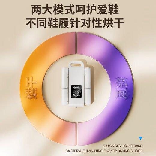 Yangzi shoe dryer, sterilization and deodorizing device, wet and dry shoe dryer, fully automatic shoe drying device, upgraded model + 2 meter extension cord + 2 activated carbon boxes Yangzi HX66-folding shoe dryer