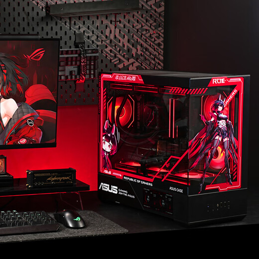 ASUS ROG i5 14600KF series/RTX4060Ti graphics card/RTX5070/RTX5060TI game console DIY complete computer assembly 14600KF+RTX5060TI+D5丨Configuration four single host