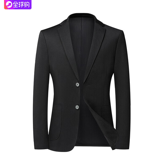 BOSS Men's Lightweight Black Suit 2025 New Spring High-end Men's Business Casual Suit Jacket Black M 170 Suitable for 100-125 Jin Jin equals 0.5 kg