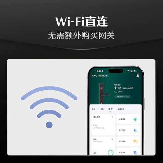 DESMAN serrure de porte intelligente serrure électronique maison antivol serrure de porte empreinte digitale mot de passe serrure Xiaodi V20