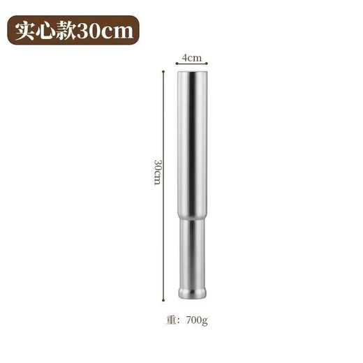 满弓高端品质敲肉锤新款加厚加重不锈钢敲鱼棒多功能锤肉饼牛肉饼手打 敲鱼棒锤肉棒 加厚加重30cm  (700g)