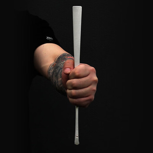 Wendao titanium alloy ancient style folding fan, national fashion men's gift, Wewen 9.5 inch folding fan titanium alloy