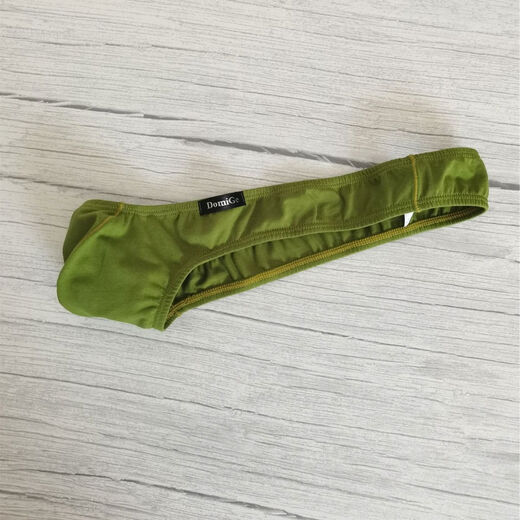 Dumi men's personalized side low-waist thong boxed C-string pants single-sided youth underpants trendy military green 5091 M suitable for around 63-74cm waist