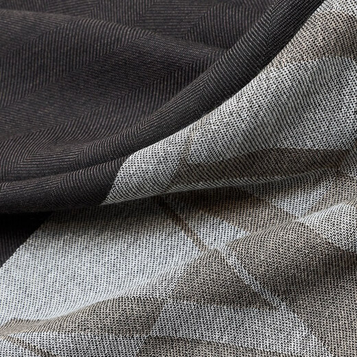 EMPORIO ARMANI/Armani official flagship New Year gift new men's contrast striped jacquard scarf winter M8241-dark gray/beige one size