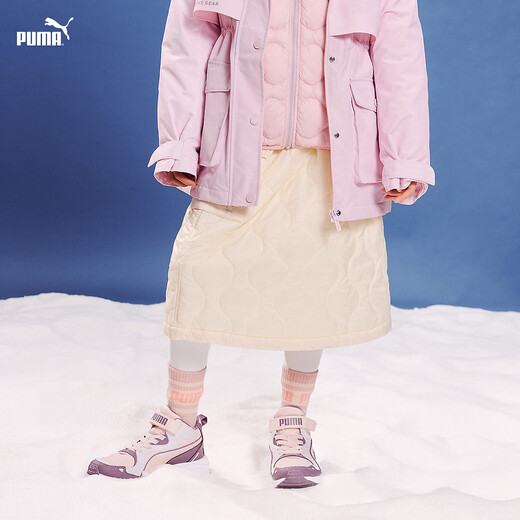 Puma (PUMA) Puma official authentic new style children and girls autumn and winter skirt casual sports style sweet and cool off-white 10301 130