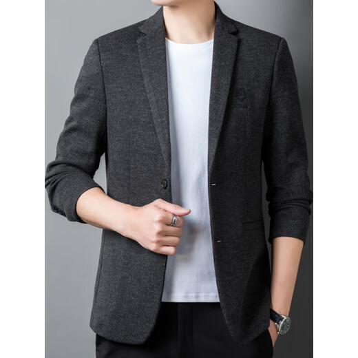 AX Armani men's suit spring and autumn business casual woolen jacket blue M 170 90-120Jin Jin equals 0.5 kg