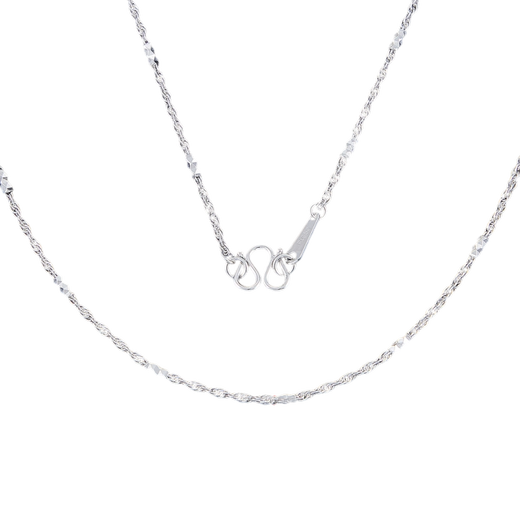 Beijing Gold Trading Center Co., Ltd. Platinum Necklace Hemp Rope Simple Fashionable Versatile Necklace for Boyfriend and Husband Holiday Birthday Gift 2025 About 5.13g