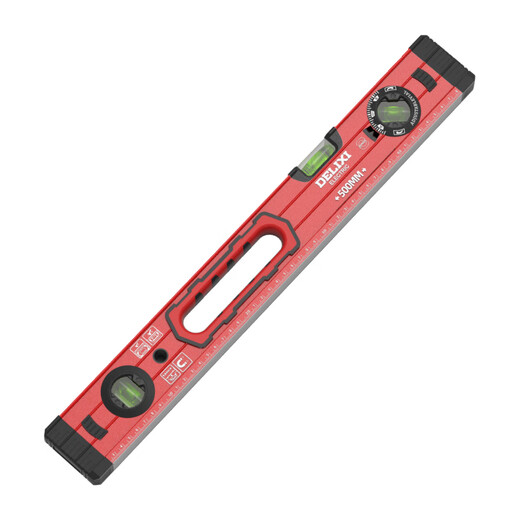 DELIXI ELECTRIC high-precision level ruler with strong magnetic small household flat water ruler slope measurement balance ruler enhanced version strong magnetic anti-fall 300mm
