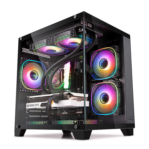 AMD Ryzen 7500F 7600X 7700 7800X3D 9600X 9700X 9950X 9800X3D barebone gaming e-sports desktop host DIY assembly machine configuration four R5 9600X+16G+500G