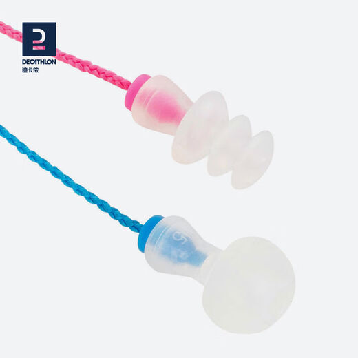 Swimming equipment earplugs and nose clip set with rope to prevent loss of silicone silicone for boys and girls IVA4 white nose clip removable tie