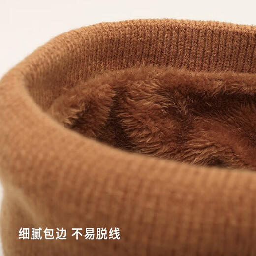 Cheguimu warm neck scarf for men and women winter neck protection against wind and cold cycling cold protection neck protection mountaineering mask scarf coffee color