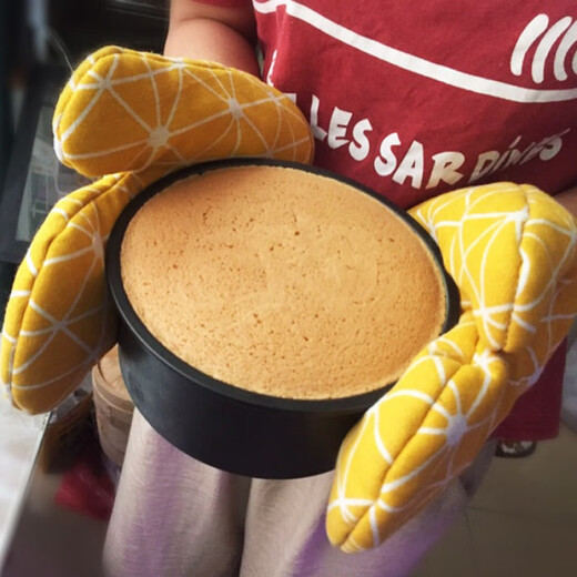 Thickened microwave oven gloves with high temperature resistance and heat insulation for kitchen household heat-proof oven oven baking special anti-scald 1 piece (random color)