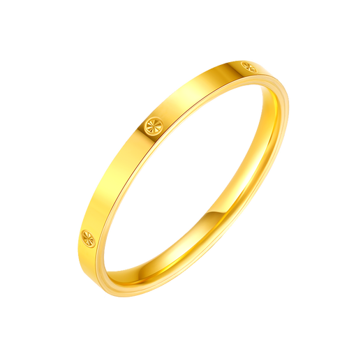 Lao Fengxiang gold ring, solid gold rice-shaped ring, pure gold ring for men and women, couple ring, Christmas birthday gift for boyfriend and girlfriend, pure gold rice-shaped ring, gold weight is about 1.1g, classic brand gift box, ring mouth 9