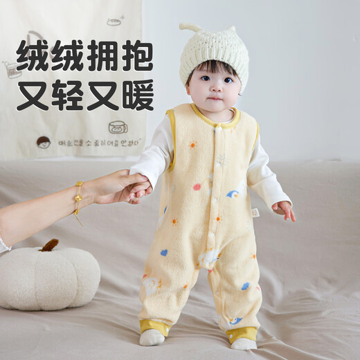 Baby overalls for baby girls, velvet winter one-piece autumn and winter early autumn style outer wear, double-sided warm velvet, coffee color, 90cm 18-24 months, weight 21-25Jin Jin is equal to 0.5 kg