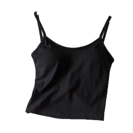 Back-tanning top for summer sweating, replenishing yang energy and sunbathing Xiaohongshu back-tanning vest for women with breast pads, backless inner wear, white, one size fits all