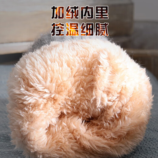 Warrior knitted gloves men's winter cycling wool gloves plus velvet thickened warm gloves women's cold wind touch screen driving cotton