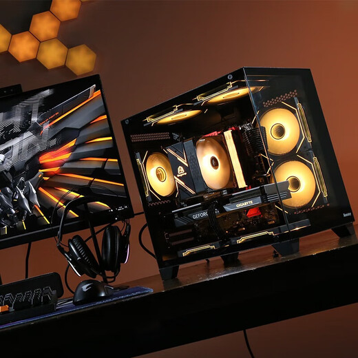 Gigabyte 5060Ti 16G large video memory/RX9060XT triple fan 7650GRE+AMD Ryzen 5 9600X e-sports game live broadcast design sea view room DIY desktop computer host six R5 9600X丨5060Ti 16G