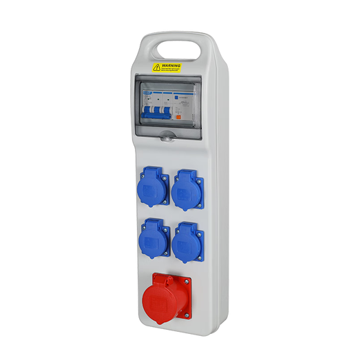 G CDQCN portable outdoor leakage protection socket/anti-fall power strip at engineering site/waterproof maintenance power box surface-mounted plastic distribution box complete set of configuration 3 as shown in the picture 2-3 days