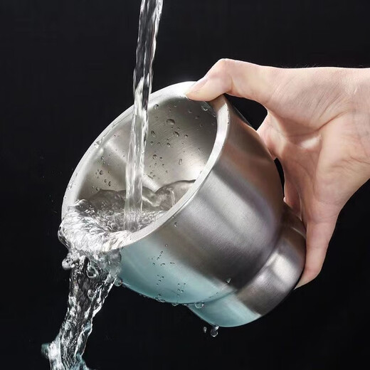 Yusenyi 316 stainless steel masher, solid garlic masher, household grinder, jar, manual garlic masher, garlic mortar, extra thick drum type trumpet - 316 models - Store German craftsmanship - Ten years warranty - Replace with new ones if damaged