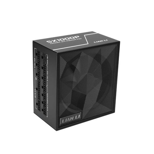 刃界联力LIANLI 1000W白金全模组电源 PCIe 5.1适配40/50系显卡智能启停ATX 3.1日系电容 SX1000P黑+集线器