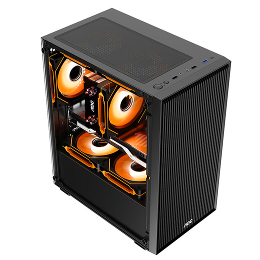 Navigator AMD Ryzen R5 5600/5700X/1660S/2060 liter 3060 12G independent display enterprise office gaming desktop assembly computer host complete set of one R5 5600GT丨16G丨HD core display