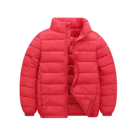 Children's lightweight cotton coats for boys and girls, medium and large children's lightweight cotton coats, large children's large size autumn and winter coats, black 120 130, recommended height is about 120cm