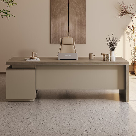 Xinhebang boss desk office desk and chair, elegant desk supervisor single office desk and chair, simple modern manager table 2.0 meters boss table