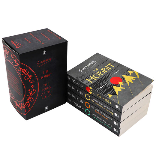 Lord of the Rings: The Hobbit 4-volume box set, original English novel The Hobbit and the Lord of the Rings Tolkien's Lord of the Rings series, youth fun classic literature J. R. R. Tolkien