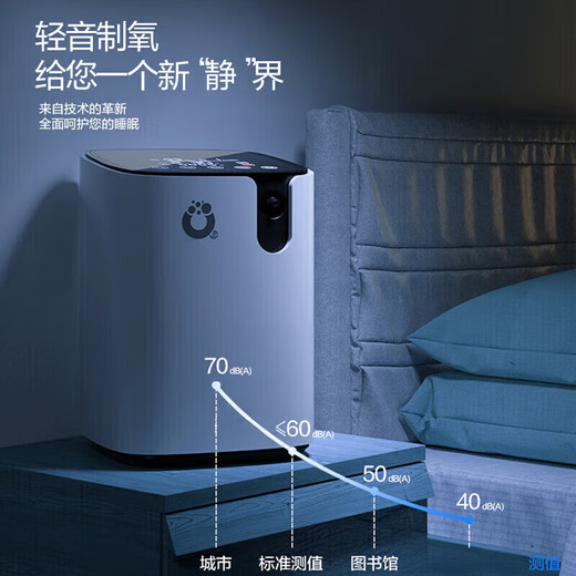 Yuwell 9L home oxygen concentrator is the same model as Beijing's medical grade oxygen all-in-one atomized oxygen for the elderly, young children and pregnant women, 9L adjustable oxygen flow - double atomized model