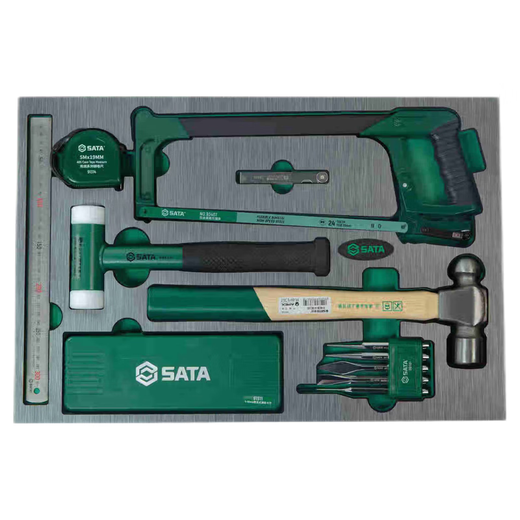 SATA Tools New Energy Vehicle Repair Set Electrician Insulation Auto Repair Machine Repair Set 09919-09950 176-piece Industrial Production Maintenance Comprehensive Set 09950