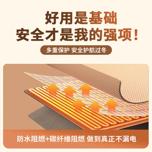 Greensheng Graphene Electric Heated Shawl Blanket Heating Full Body Blanket USB Heated Cover Blanket Portable Leg Warmer Washable Indoor Outdoor Home Single Office Sofa Nap Blanket Eight Zones Heating Anti-leakage Electricity Skin Friendly Cloud Velvet Comes with 5000 mAh Power Bank