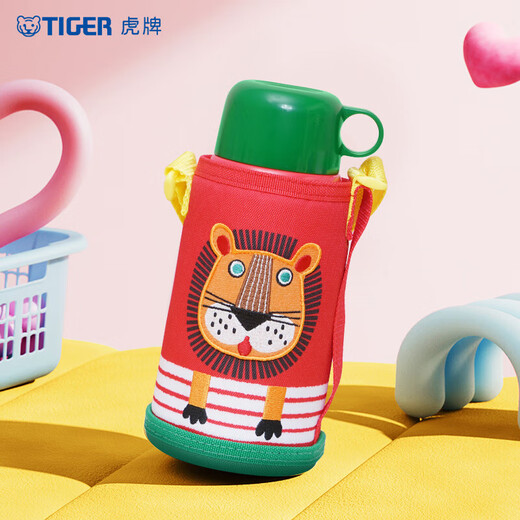 TIGER students and children large capacity thermos cup stainless steel thermos cup kitchen good thing little lion 600ml