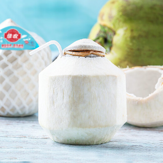 Goodfarmer 9 pieces of green coconut imported from Thailand, single fruit 900g+, free coconut opener and straw, fresh fruit gift box