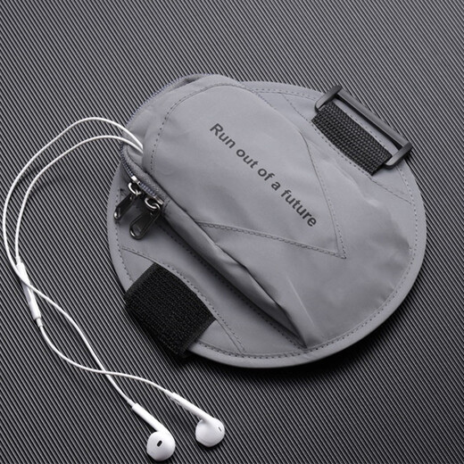 Japanese running arm bag outdoor bag men's and women's universal arm strap sports arm sleeve wrist bag waterproof reflective black