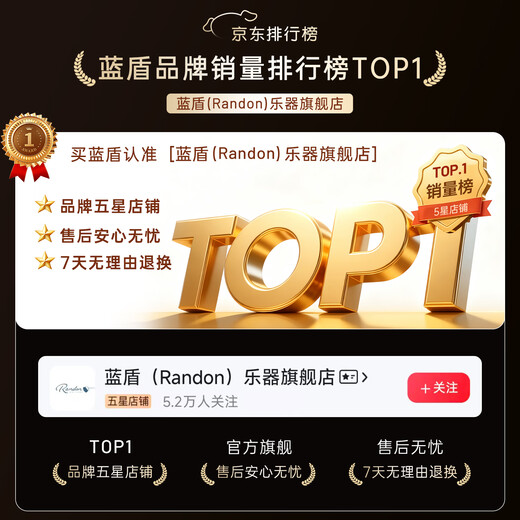 蓝盾Randon吉他AS灵蛇黑武士民谣吉他面单板初学AC/AL新手木吉它入门 【黑武士】AS-GC+DW 41寸缺角