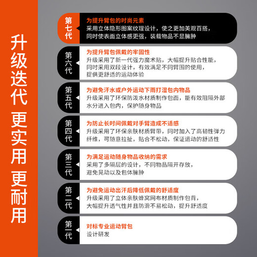 TFO cross-country sports arm bag fashionable casual running mobile phone storage bag arm bag 9402526 military green