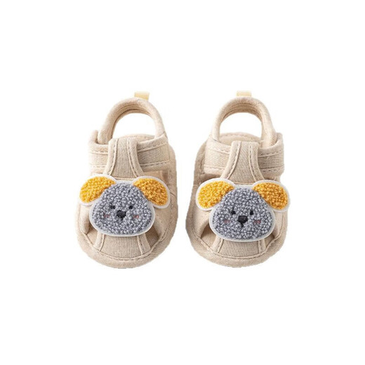 Newborn baby shoes for men and women spring and summer 0-3 years old indoor soft-soled non-slip toddler floor shoes sandals Crown One-size-fits-all S size Recommended foot length 9.5-10.5 cm