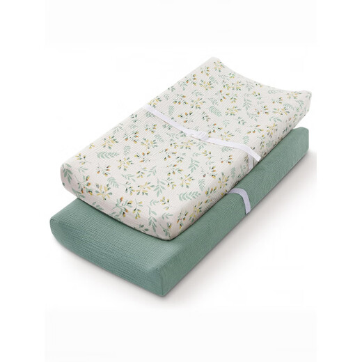 MPPMCK cross-border baby changing table pad cover pure cotton crepe fabric is more breathable and soft baby changing table pad J19 (excluding inner pad) 78*40*10