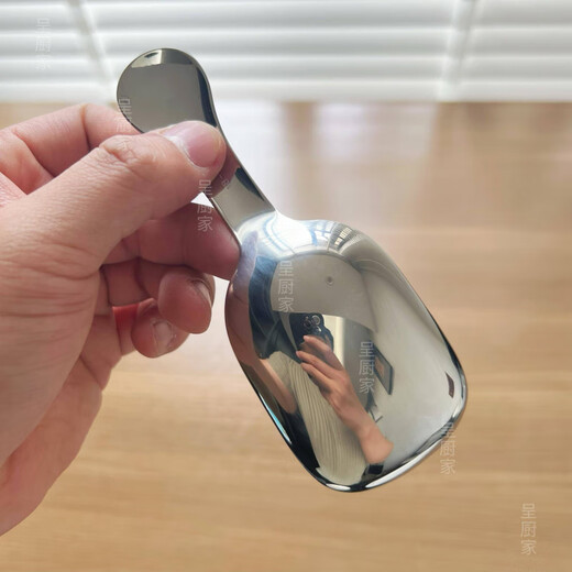 RSRDDY304 stainless steel thickened short-handled teaspoon, mini small spoon, coffee measuring spoon, tea spoon, tea shovel, scoop, spoon, glossy tea spoon, 3-pack